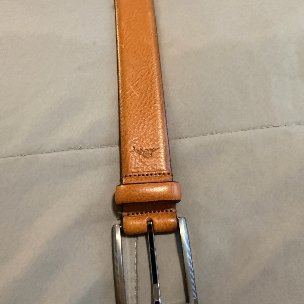 Tommy Bahama Tan Leather Belt - Picture 3 of 8